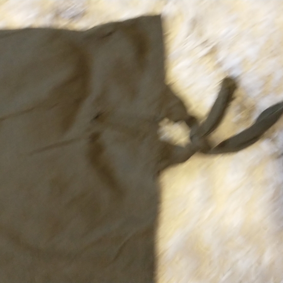 Christopher & Banks women's size XL tie waist, short capped sleeves top with seq - Picture 5 of 10